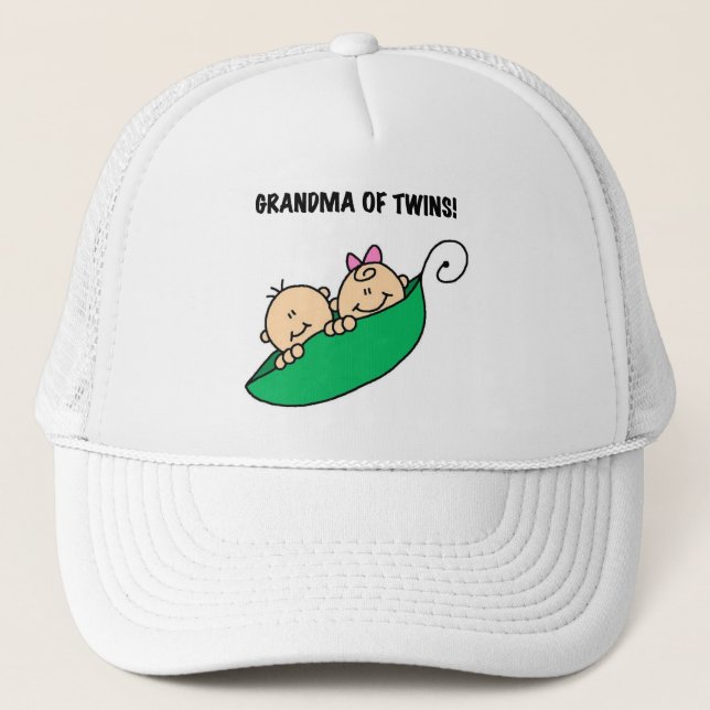 Grandma of Twins Tshirts and Gifts Trucker Hat (Front)