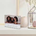Grandma Personalized Photo Block<br><div class="desc">Create a sweet gift for grandma with this personalized acrylic photo block. "GRANDMA" appears beneath your photo in chic grey lettering,  with your custom message and grandchildren's names overlaid.</div>