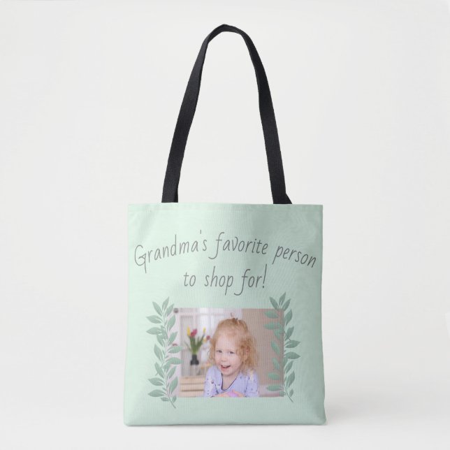 Grandma Personalized  Tote Bag (Front)
