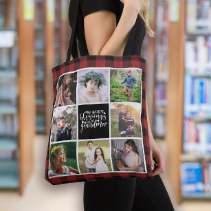 Grandma Photo Collage Greatest Blessings Tote Bag