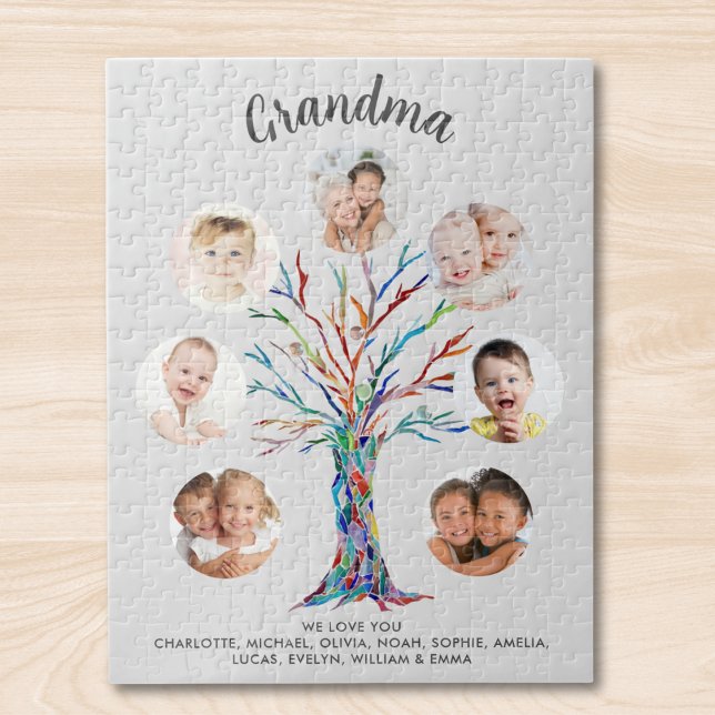 Grandma Photo Collage Keepsake Jigsaw Puzzle (Creator Uploaded)