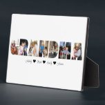 Grandma Photo Collage Plaque with 7 Photos<br><div class="desc">This is a photo collage plaque that spells out the word GRANDMA along with a custom message. This is the perfect gift for any grandma for mother's day,  her birthday or Christmas.</div>