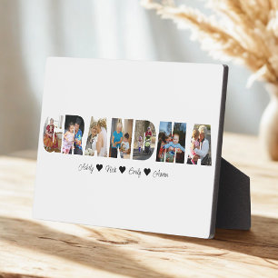 Grandma Photo Collage Plaque with 7 Photos