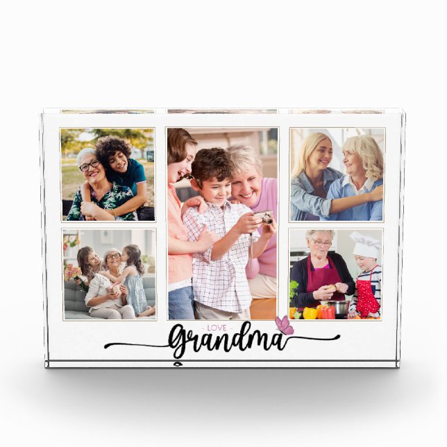 Grandma Photo Collage with 5 Photos Grandmother (Front)