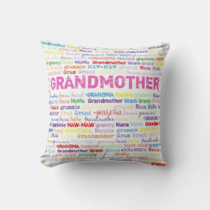 Grandma Photo Throw Pillow Template