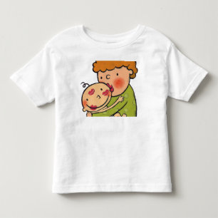 Grandma Pink Lipstick Kisses for Baby Toddler T-shirt