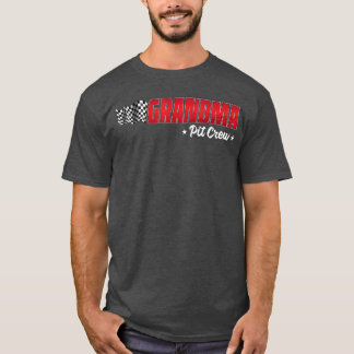 Grandma Pit Crew Race Birthday Family Racing Adult T-Shirt