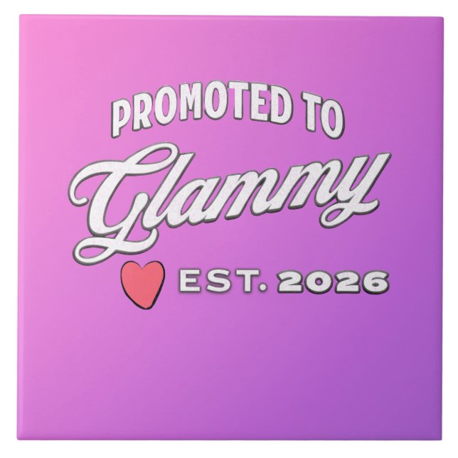 Grandma Promotion For New Baby In 2026 Tile (Front)