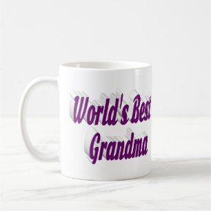 Grandma purple half typography  coffee mug