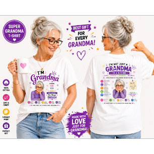 Grandma Quote Design- Vintage Grandma Illustration Tri-Blend Shirt