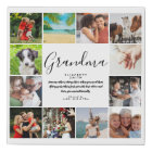Grandma Quote Modern Script 12 Photo Collage