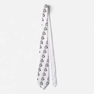Grandma Read You a Story Cartoon Illustration Tie