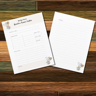 Grandma Recipes   Country Personalized Recipe Page