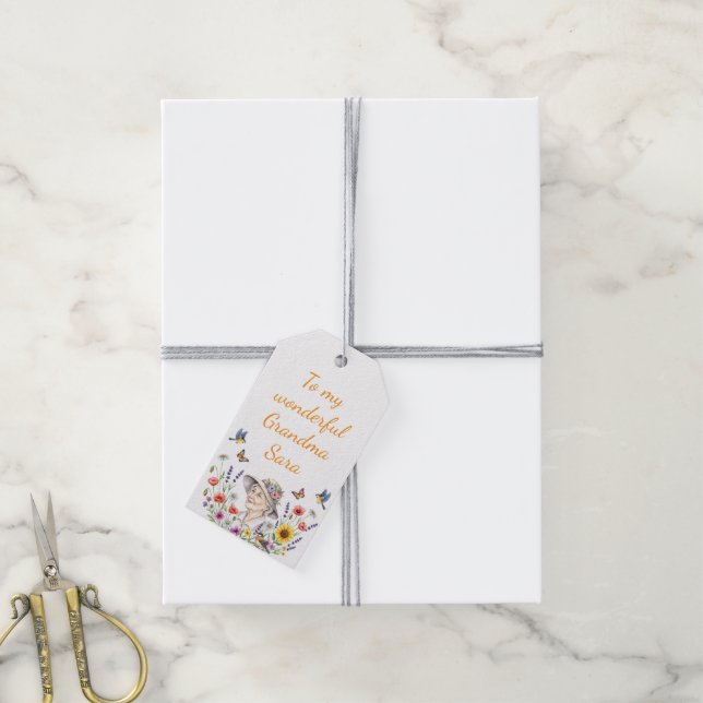 Grandma’s Floral Gift Tags (With Twine)