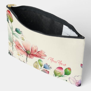 “Grandma’s Garden” Print Cosmetic Bag