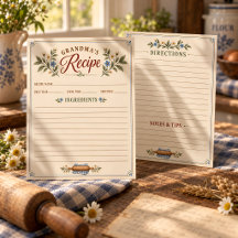 Grandma’s Recipe Card | Vintage Family Recipes
