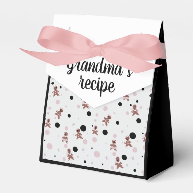 Grandma’s recipe Christmas cookie  Favor Box (Front Side)