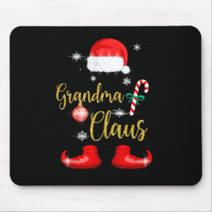 Grandma Santa Claus Fun Family Christmas Pjs for G Mouse Pad