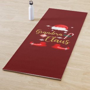Grandma Santa Claus Funny Family Christmas Pjs Yoga Mat