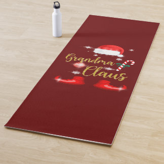 Grandma Santa Claus Funny Family Christmas Pjs Yoga Mat