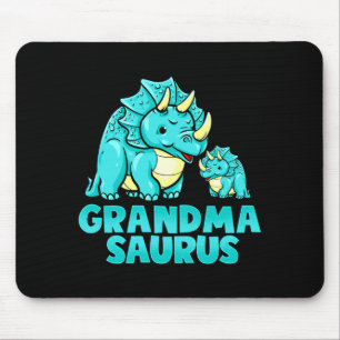 Grandma Saurus Funny Grandmasaurus Dinosaur Mouse Pad