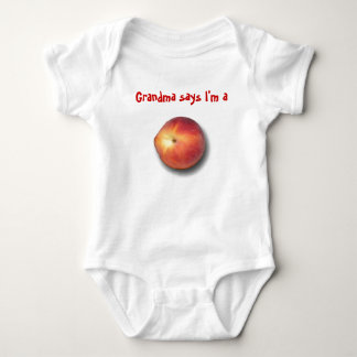 Grandma says I'm a peach Baby Bodysuit
