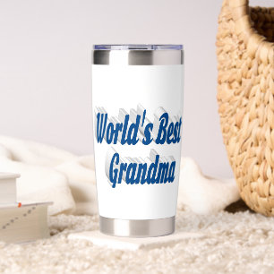 Grandma sea blue typography  insulated tumbler