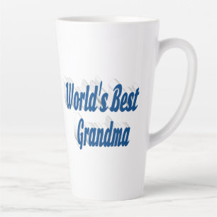 Grandma sea blue typography latte mug