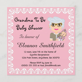 GrandMa sera Baby shower Invitation