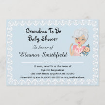 GrandMa sera une invitation Baby shower