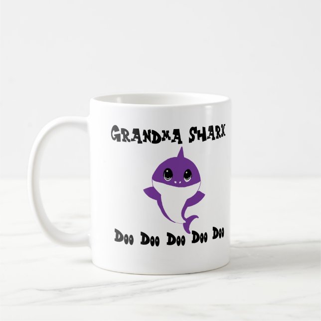 Grandma Shark Coffee Mug (Left)