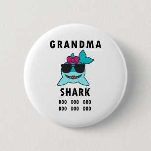Grandma Shark Doo Doo Doo 2 Inch Round Button
