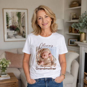 Grandma Shirt Personalized Child Photo and Name