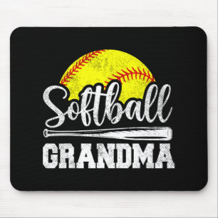 Grandma Softball Player Game Day Mother#39; #39;s Mouse Pad