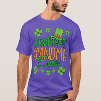 Grandma St Patrick Day Luckiest Grandma Ever St Pa T-Shirt
