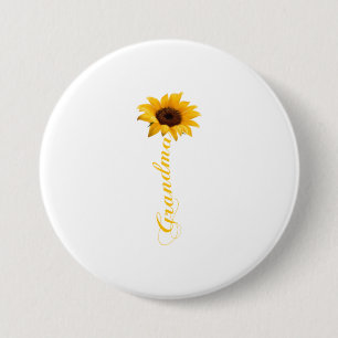 Grandma Sunflower T-Shirt GRANDMA - SUNFLOWER 3 Inch Round Button