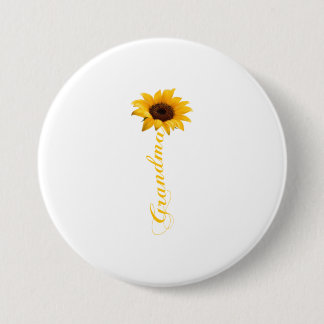 Grandma Sunflower T-Shirt GRANDMA - SUNFLOWER 3 Inch Round Button