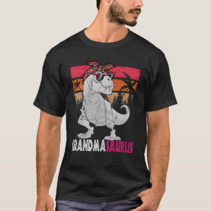 Grandma T Rex Dinosaur Grandma Saurus Family Match T-Shirt