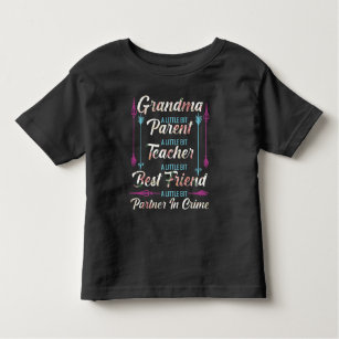 Grandma Teacher Parent Partner Family Grandmother Toddler T-shirt
