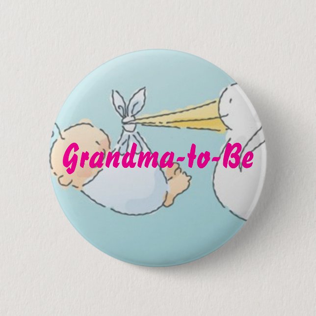 Grandma-to-Be 2 Inch Round Button (Front)