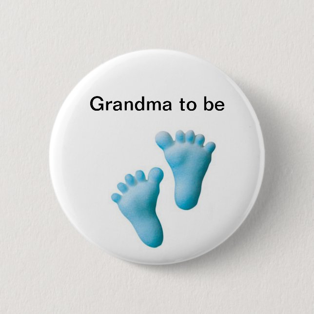 Grandma to be 2 inch round button (Front)