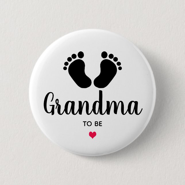 Grandma To Be 2 Inch Round Button (Front)