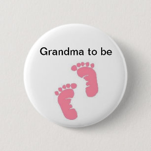 Grandma to be 2 inch round button