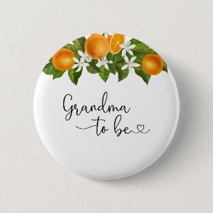 Grandma to be-A little cutie is on the way baby sh 2 Inch Round Button