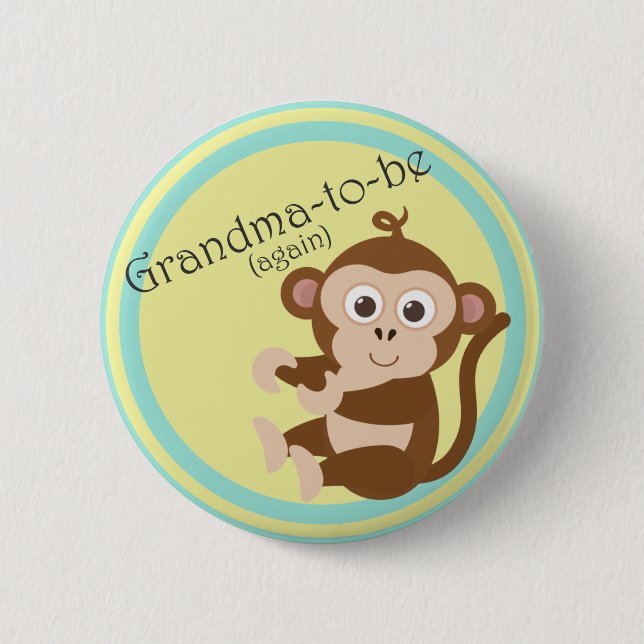 Grandma-to-be (again) 2 inch round button (Front)