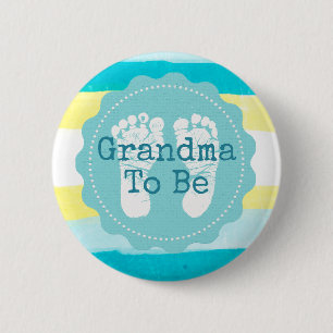 Grandma to be Baby Shower Button