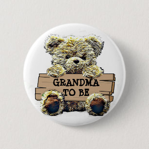 Grandma to Be Baby Shower Button