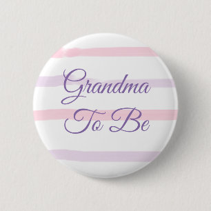 Grandma to be Baby Shower button