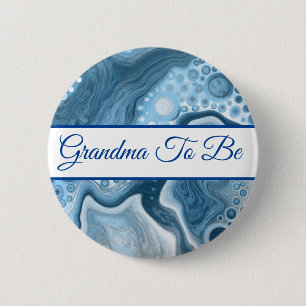 Grandma To Be   Boy's  Baby Shower   Button