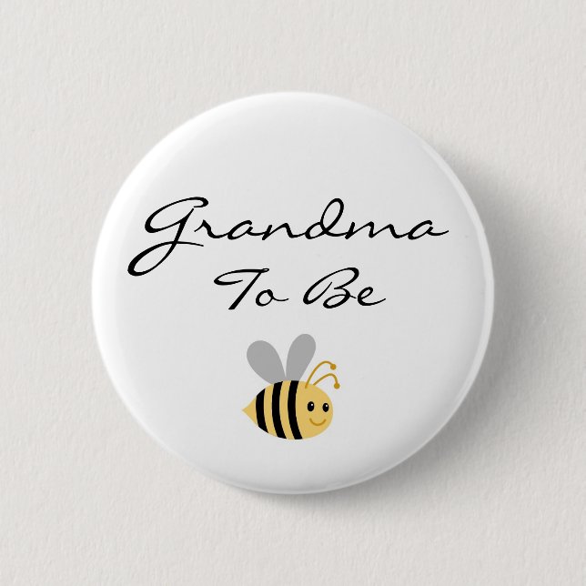 Grandma to Be Bumble Bee Pin (Front)
